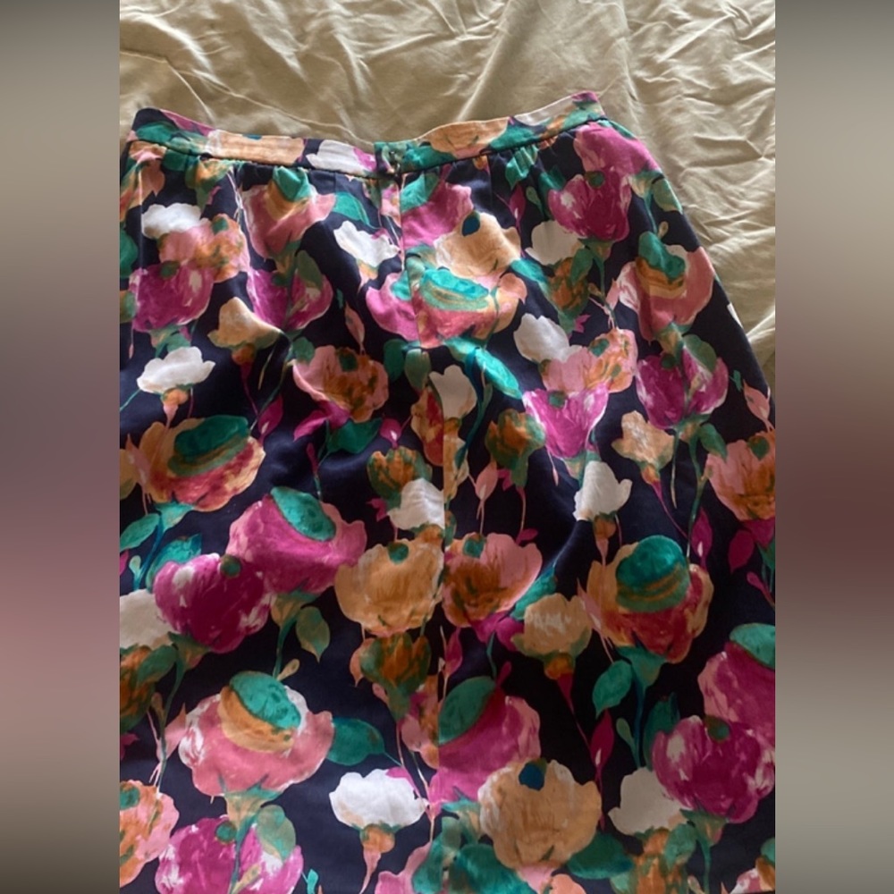J crew floral skirt size 4